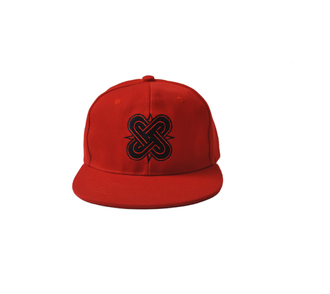 Eternal Knot Red & Black SnapBack Hat